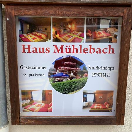 Hotel Haus Muehlebach Ernen ภายนอก รูปภาพ
